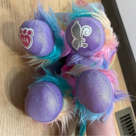Build a Bear Rainbow Unicorn Plush W/ Sparkle Tulle Dress Stuffed Animal Purple - Picture 8 of 10